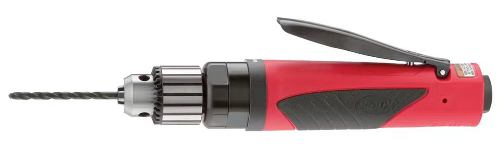 SIOUX SDR10S26N3 STRAIGHT NON-REVERSIBLE AIR DRILL, 2,600 RPM, 1.0 HP, 3/8” KEYED CHUCK